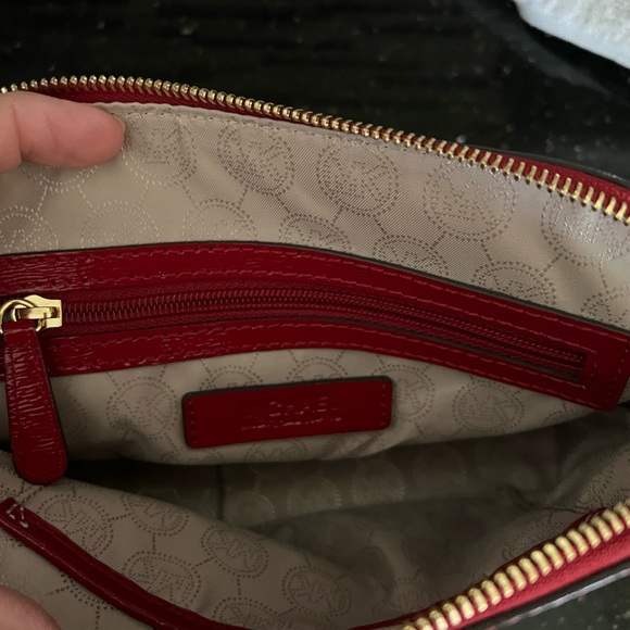 NWOT Michael Kors Dome Red Patent Crossbody Bag - Picture 7 of 8